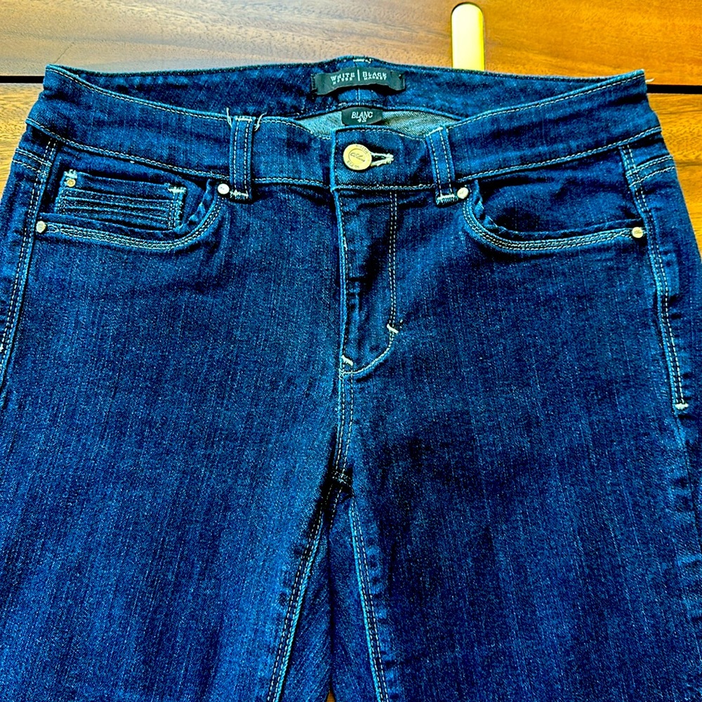 White House black market 4S flare leg, dark jeans